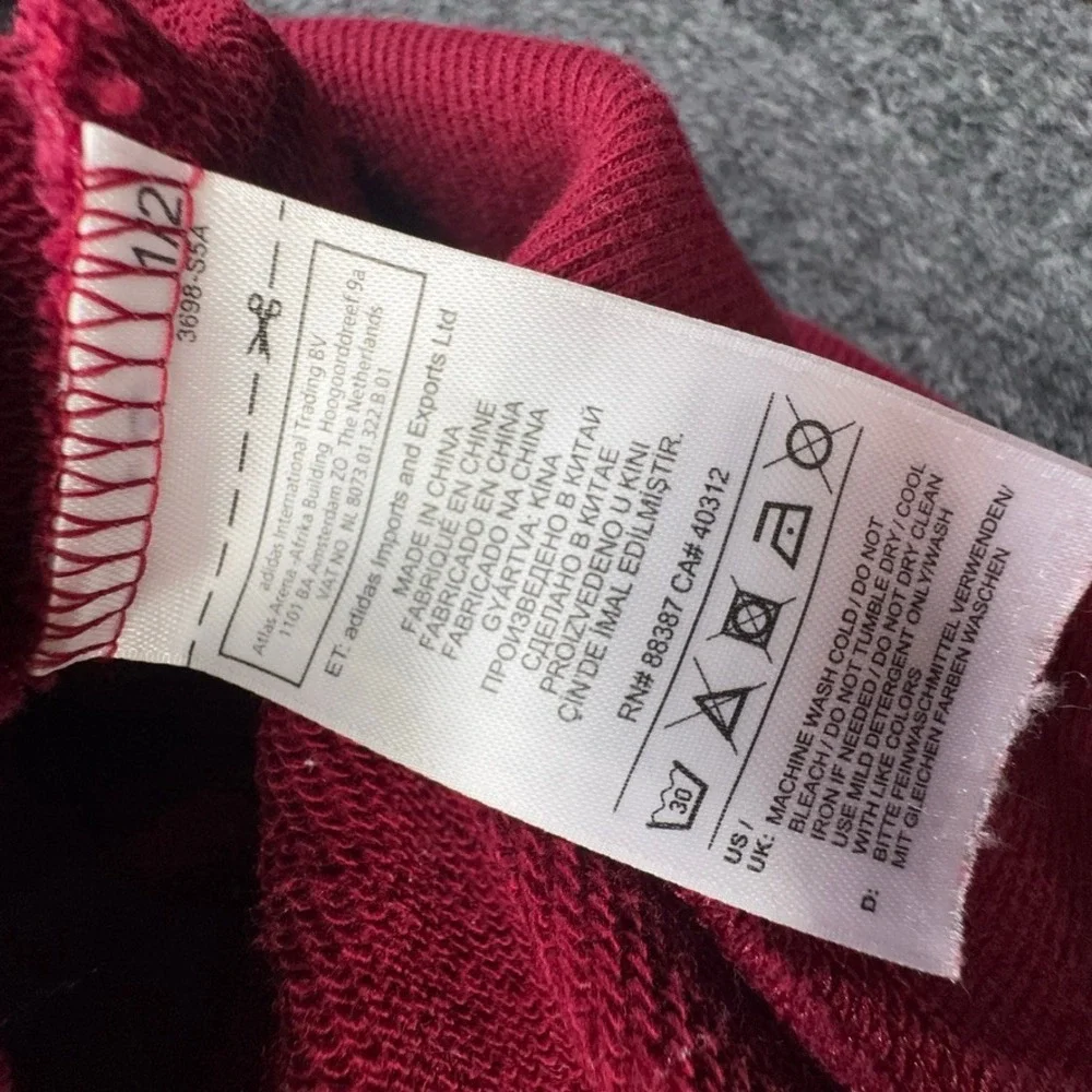 Adidas Originals XBYO Red Crewneck Sweatshirt Satomi Nakamura Mens Medium